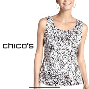 Chico’s Leopard Print Blouse